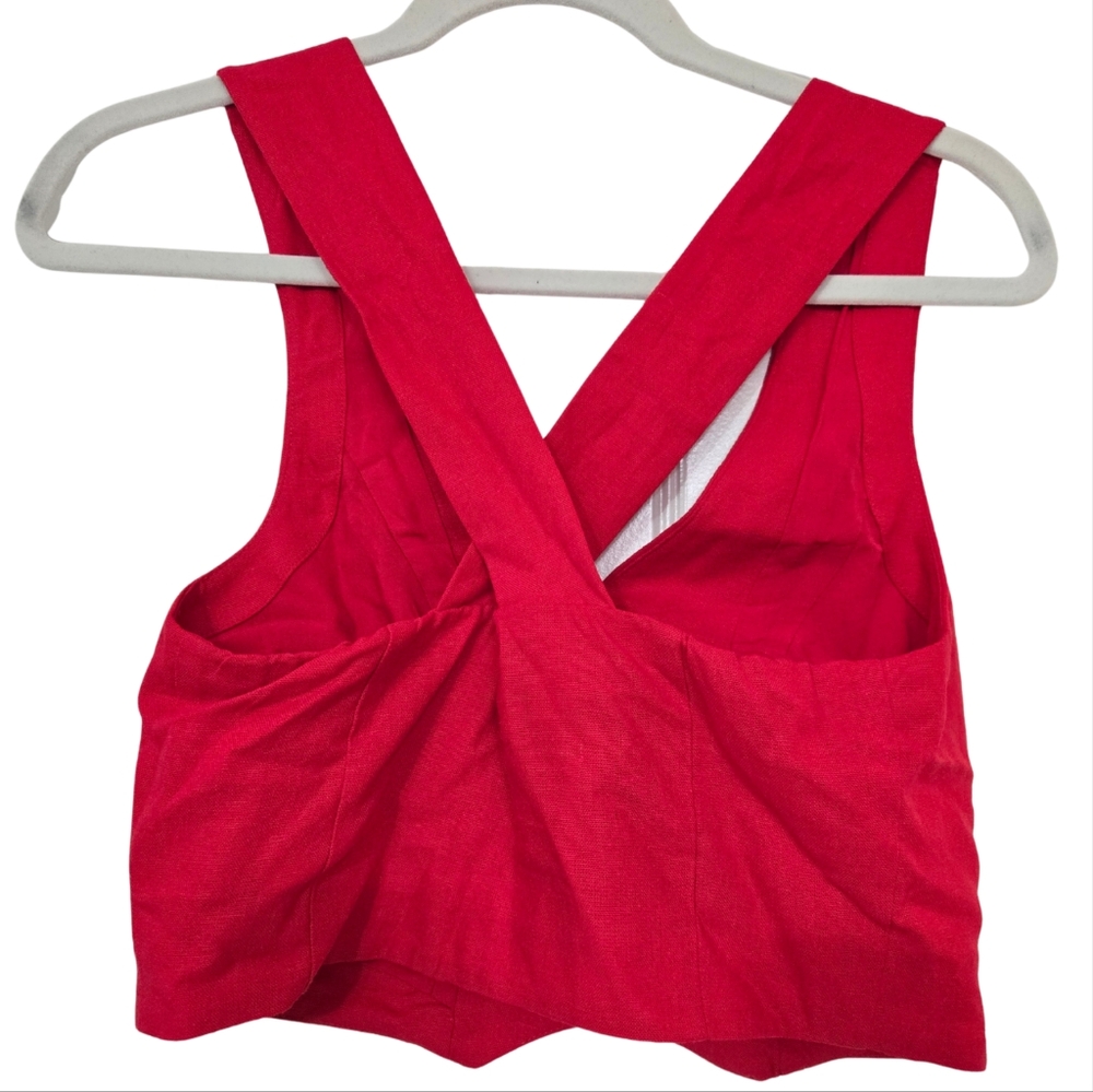 Anthropologie X Mare Mare Cross Back Vest Red Size XS EUC - Picture 4 of 7